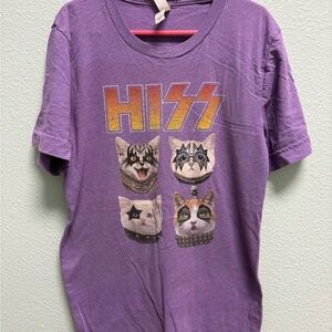 Bella Canvas Purple Rock Cats Graphic Tee